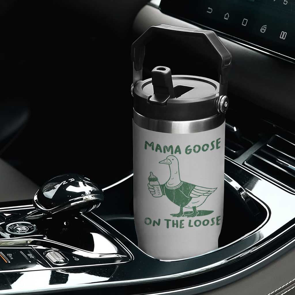 Silly Goose Mom Flip Straw Tumbler New Mom Pregnancy Announcement Mothers Day TS10 Print Your Wear
