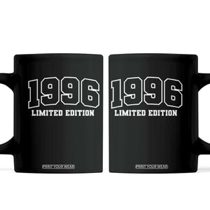 Vintage 1996 Limited Edition Coffee Mug 30 Year Old Gift Retro Varsity 30th Birthday TS10 Black Print Your Wear