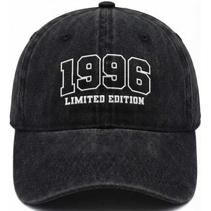 Vintage 1996 Limited Edition Washed Cotton Baseball Cap 30 Year Old Gift Retro Varsity 30th Birthday TS10 Print Your Wear