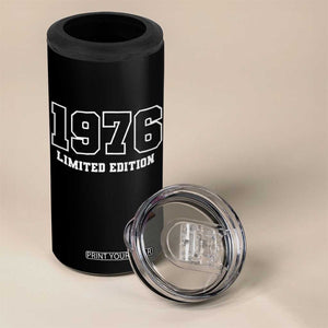 Vintage 1976 Limited Edition 4 in 1 Can Cooler Tumbler 50 Year Old Gift Retro Varsity 50th Birthday TS10 Print Your Wear