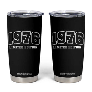 Vintage 1976 Limited Edition Tumbler Cup 50 Year Old Gift Retro Varsity 50th Birthday TS10 Black Print Your Wear