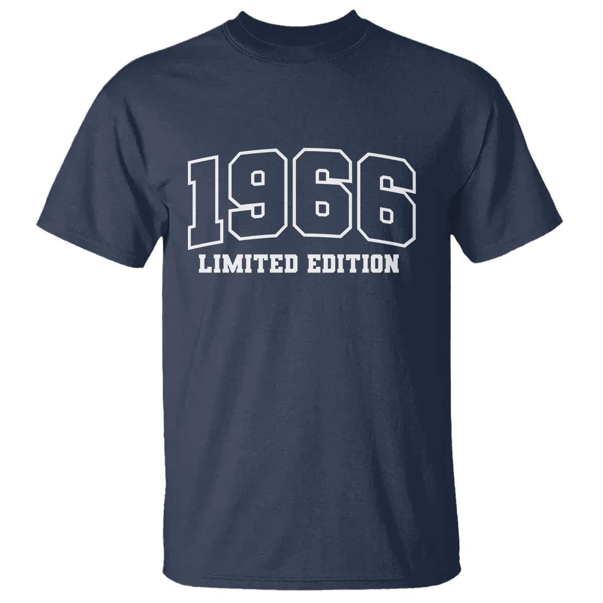 Vintage 1966 Limited Edition T Shirt 60 Year Old Gift Retro Varsity 60th Birthday TS10 Navy Print Your Wear