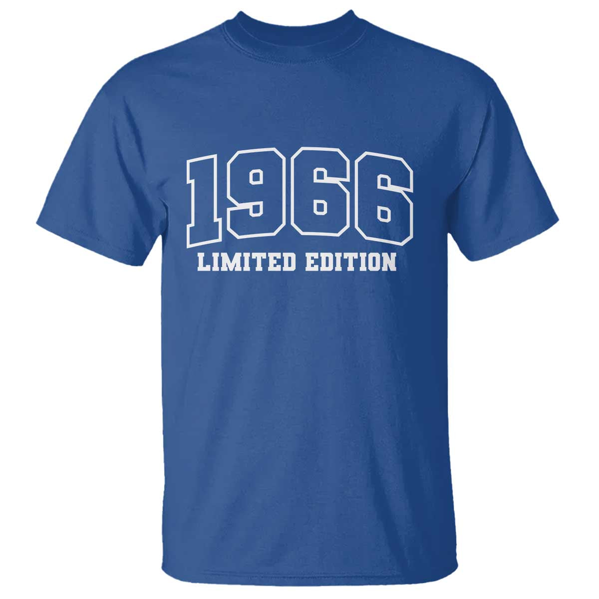 Vintage 1966 Limited Edition T Shirt 60 Year Old Gift Retro Varsity 60th Birthday TS10 Royal Blue Print Your Wear