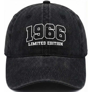 Vintage 1966 Limited Edition Washed Cotton Baseball Cap 60 Year Old Gift Retro Varsity 60th Birthday TS10 Print Your Wear