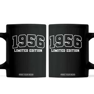 Vintage 1956 Limited Edition Coffee Mug 70 Year Old Gift Retro Varsity 70th Birthday TS10 Black Print Your Wear