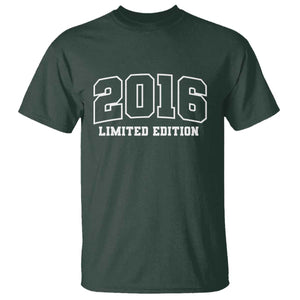 Vintage 2016 Limited Edition T Shirt 10 Year Old Gift Retro Varsity 10th Birthday TS10 Dark Forest Green Print Your Wear