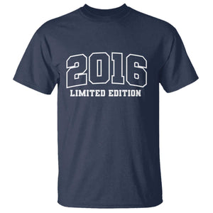 Vintage 2016 Limited Edition T Shirt 10 Year Old Gift Retro Varsity 10th Birthday TS10 Navy Print Your Wear