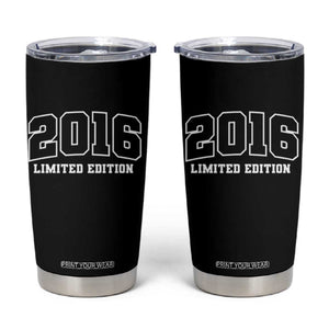 Vintage 2016 Limited Edition Tumbler Cup 10 Year Old Gift Retro Varsity 10th Birthday TS10 Black Print Your Wear