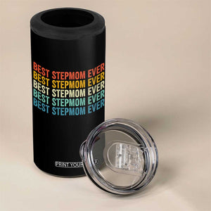 Best Stepmom Ever 4 in 1 Can Cooler Tumbler Funny Retro StepMom Bonus Mom TS10 Print Your Wear