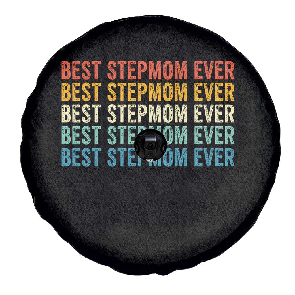 Best Stepmom Ever Spare Tire Cover Funny Retro StepMom Bonus Mom TS10 Print Your Wear
