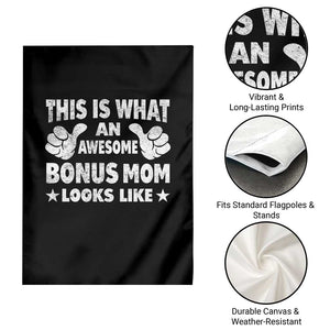 Funny Stepmom Garden Flag This Is What An Awesome Bonus Mom Looks Like TS10 Print Your Wear
