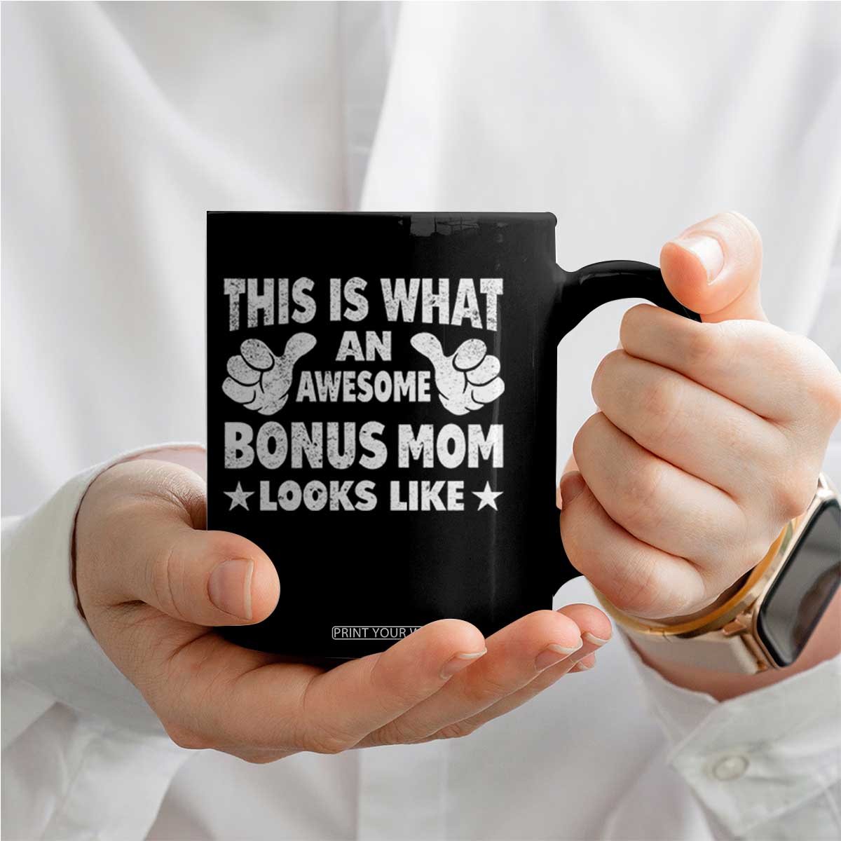 Funny Stepmom Coffee Mug This Is What An Awesome Bonus Mom Looks Like TS10 Print Your Wear