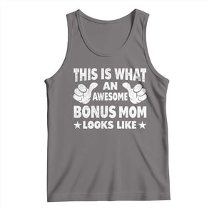 Funny Stepmom Tank Top This Is What An Awesome Bonus Mom Looks Like TS10 Deep Heather Print Your Wear