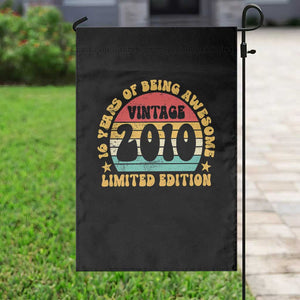 16th Birthday Garden Flag Vintage 16yr 2010 Limited Edition 16 Year Old Gift TS10 Print Your Wear