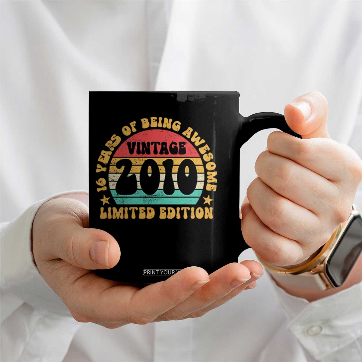 16th Birthday Coffee Mug Vintage 16yr 2010 Limited Edition 16 Year Old Gift TS10 Print Your Wear