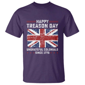 Happy Treason Day Ungrateful Colonials T Shirt Funny 4th of July British Flag