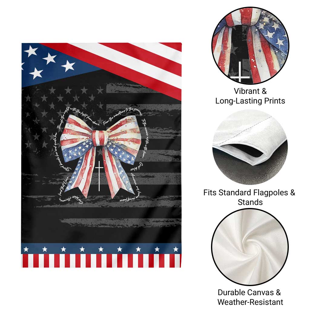 Patriotic Coquette 4th Of July Garden Flag God Bless America TS10 Print Your Wear