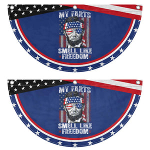 Funny Abe Lincoln 4th Of July Patriotic Fan Flag My Farts Smell Like Freedom American Flag