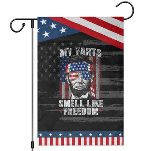 Funny Abe Lincoln 4th Of July Garden Flag My Farts Smell Like Freedom American Flag TS10 Distressed Black Blue Print Your Wear