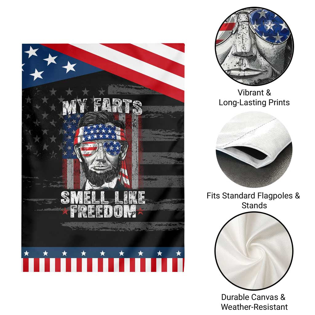 Funny Abe Lincoln 4th Of July Garden Flag My Farts Smell Like Freedom American Flag TS10 Print Your Wear