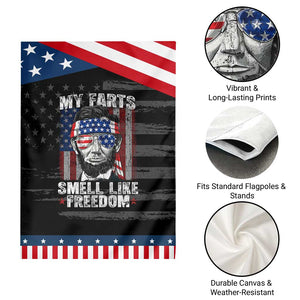 Funny Abe Lincoln 4th Of July Garden Flag My Farts Smell Like Freedom American Flag TS10 Print Your Wear