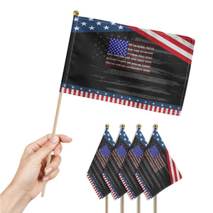 Vintage American Flag Patriotic Handheld Flag With States 4th Of July TS10 Print Your Wear