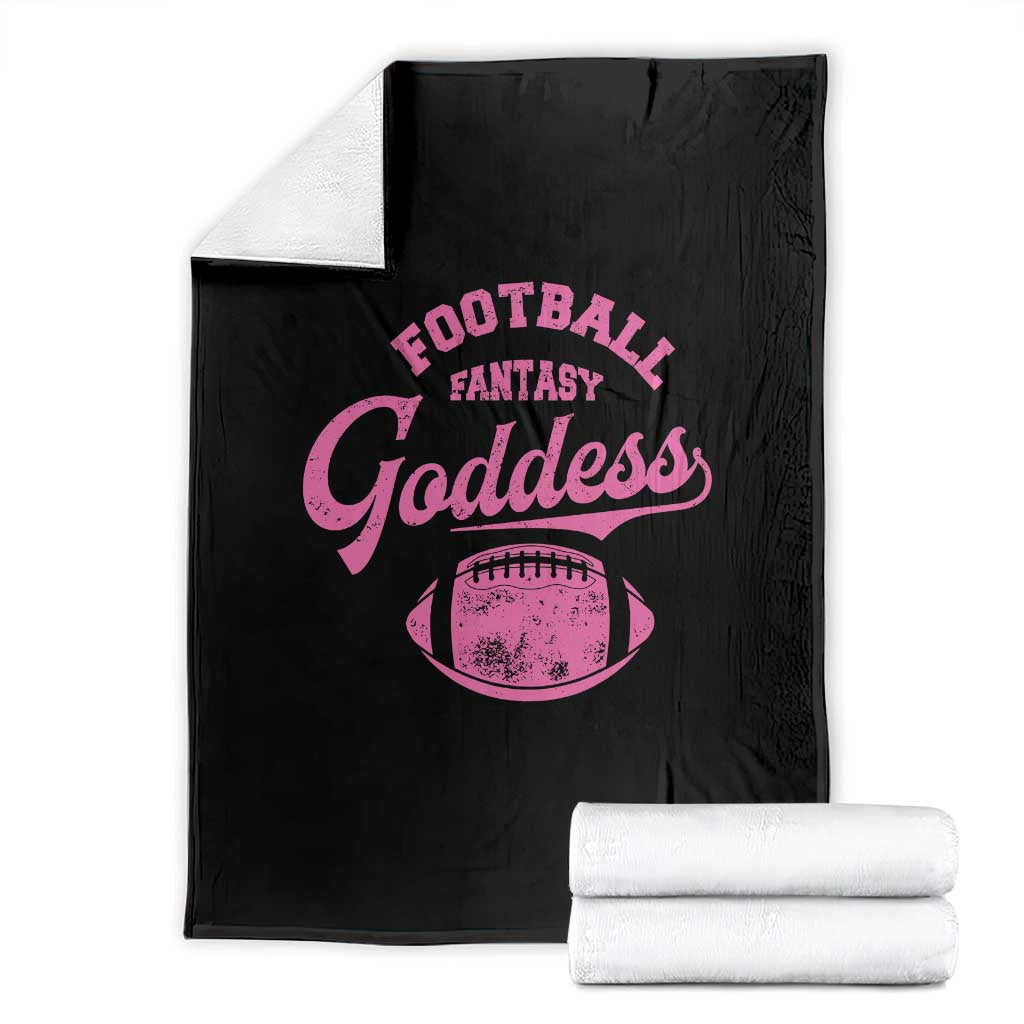 Fantasy Football Goddess Throw Blanket Sports Party Gifts TS10 Black Print Your Wear