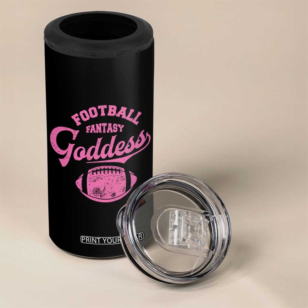 Fantasy Football Goddess 4 in 1 Can Cooler Tumbler Sports Party Gifts TS10 Print Your Wear