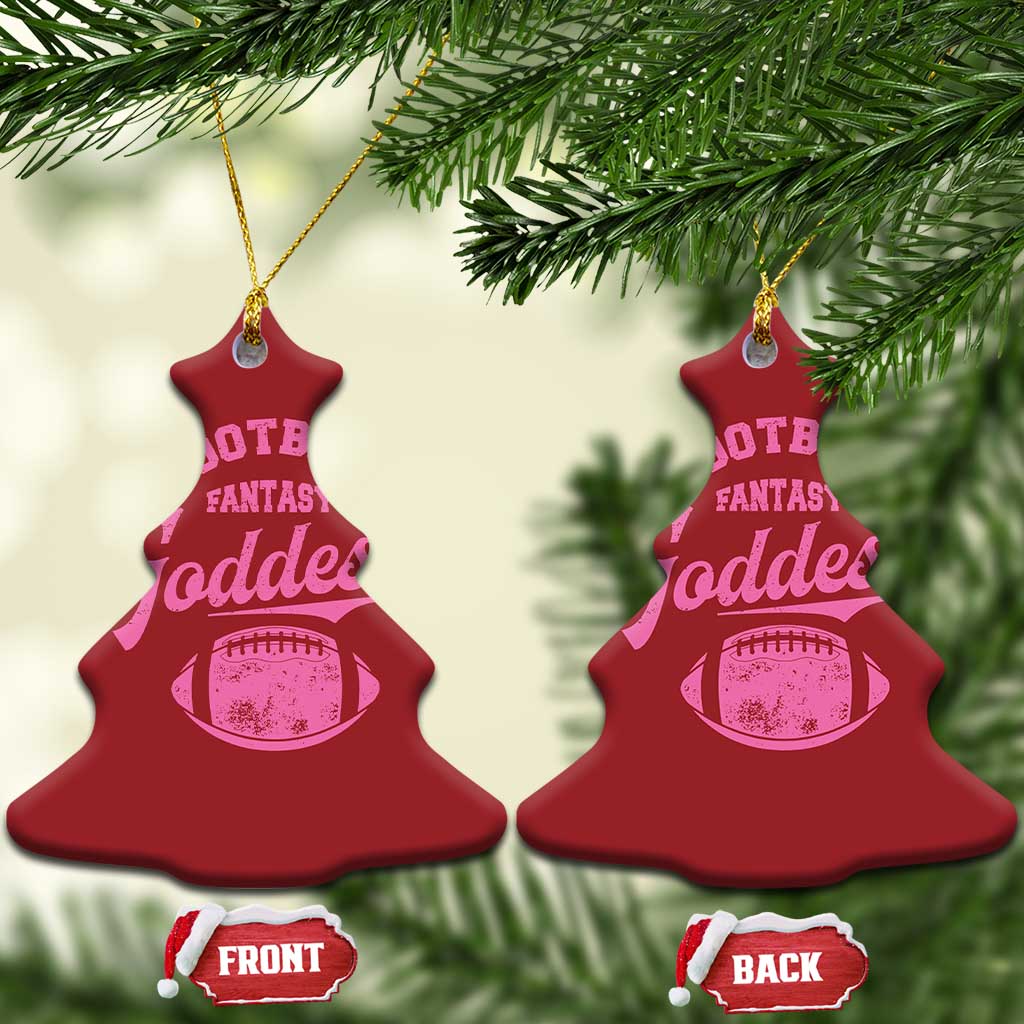 Fantasy Football Goddess Christmas Ornament Sports Party Gifts TS10 Christmas Tree Red Print Your Wear
