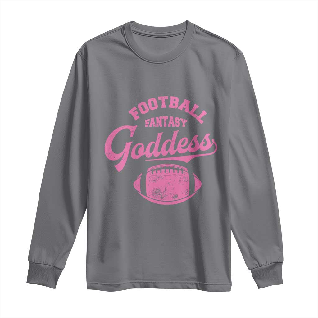 Fantasy Football Goddess Long Sleeve Shirt Sports Party Gifts TS10 Charcoal Print Your Wear