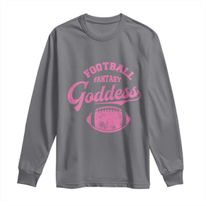 Fantasy Football Goddess Long Sleeve Shirt Sports Party Gifts TS10 Charcoal Print Your Wear