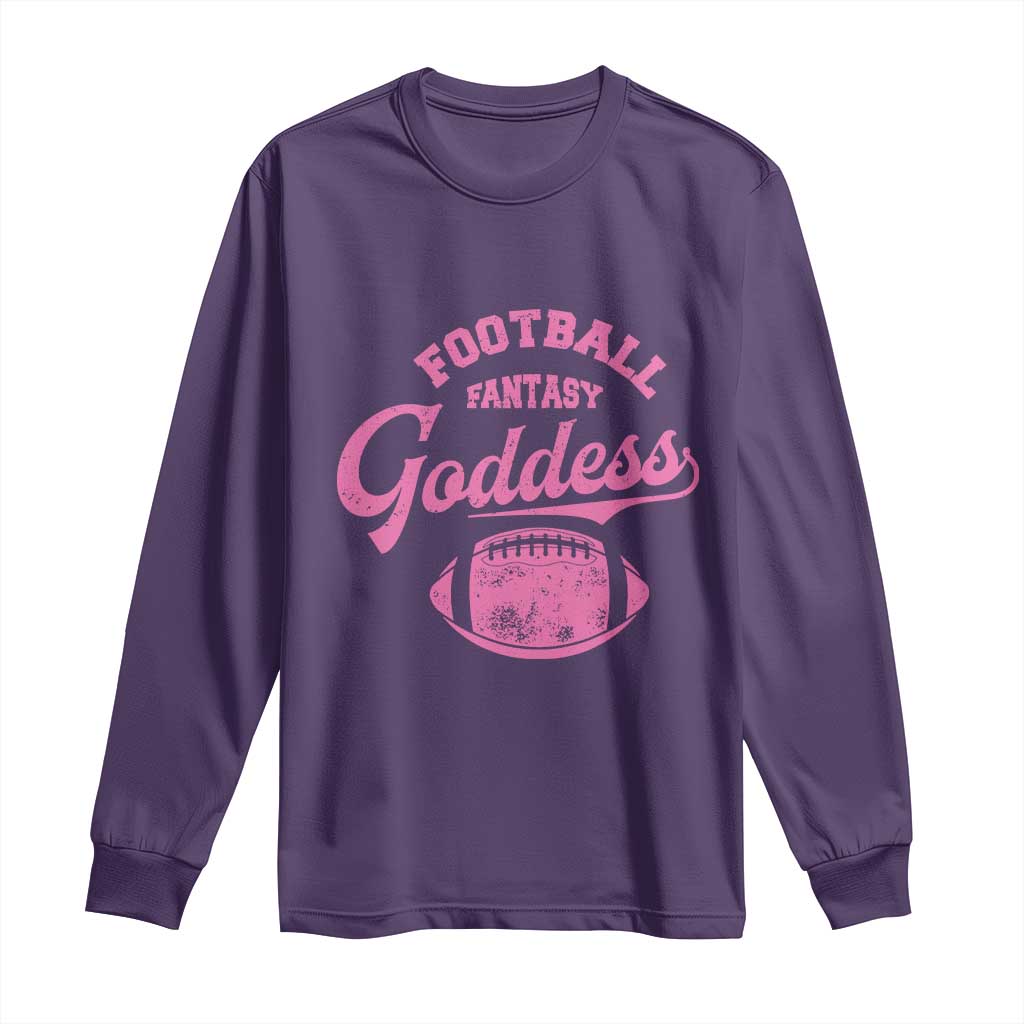 Fantasy Football Goddess Long Sleeve Shirt Sports Party Gifts TS10 Purple Print Your Wear