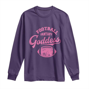 Fantasy Football Goddess Long Sleeve Shirt Sports Party Gifts TS10 Purple Print Your Wear