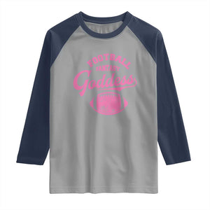 Fantasy Football Goddess Raglan Shirt Sports Party Gifts TS10 Sport Gray Navy Print Your Wear