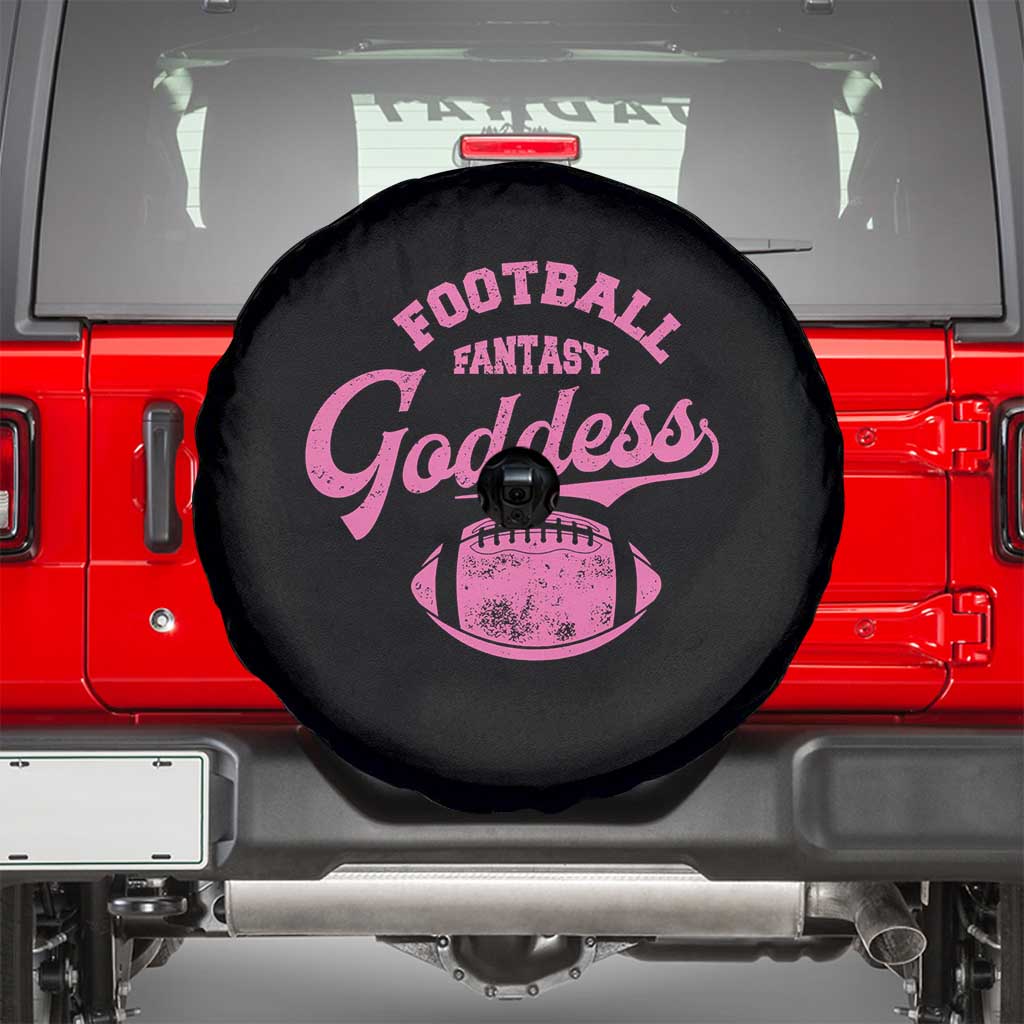 Fantasy Football Goddess Spare Tire Cover Sports Party Gifts TS10 Black Print Your Wear