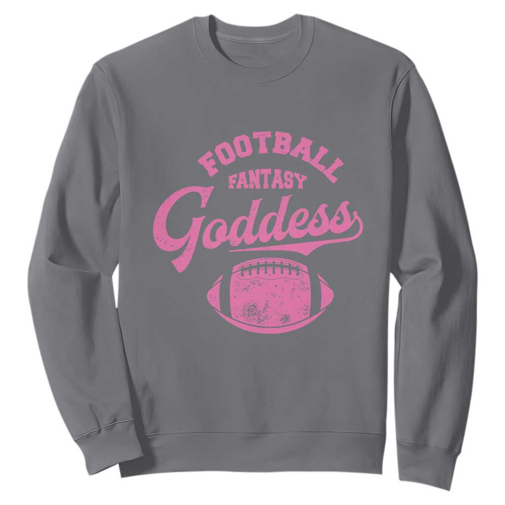 Fantasy Football Goddess Sweatshirt Sports Party Gifts TS10 Charcoal Print Your Wear