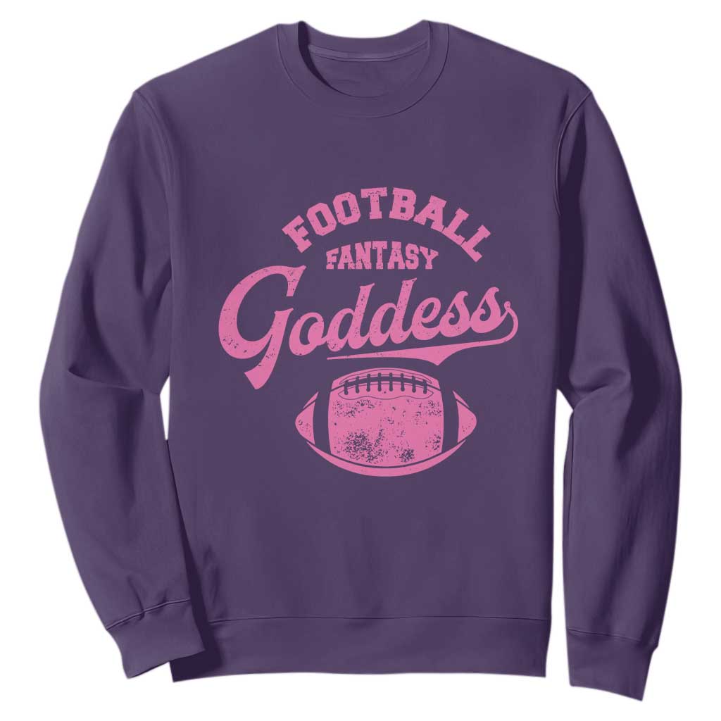 Fantasy Football Goddess Sweatshirt Sports Party Gifts TS10 Purple Print Your Wear