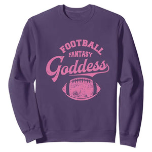 Fantasy Football Goddess Sweatshirt Sports Party Gifts TS10 Purple Print Your Wear