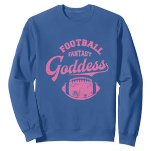 Fantasy Football Goddess Sweatshirt Sports Party Gifts TS10 Royal Blue Print Your Wear