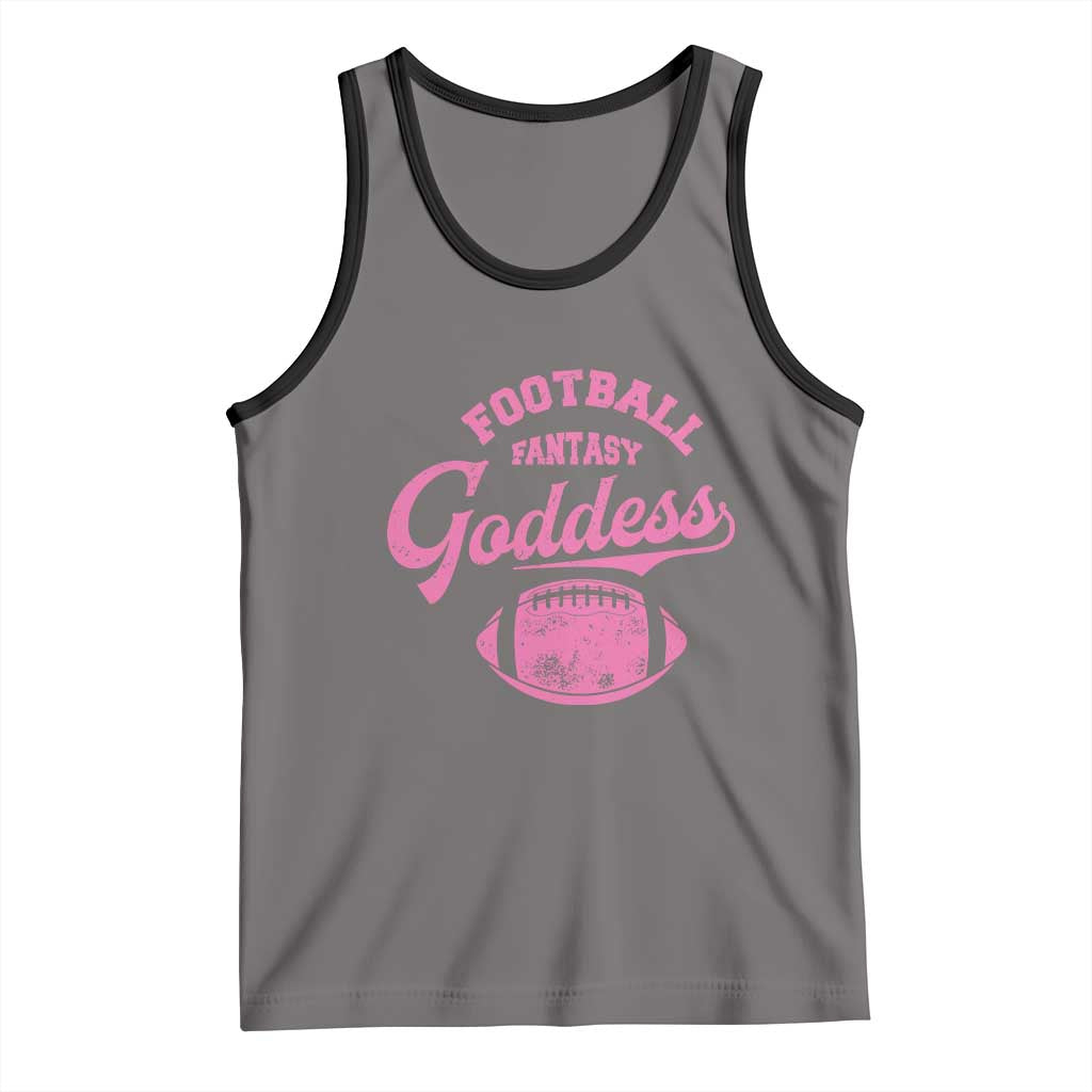 Fantasy Football Goddess Tank Top Sports Party Gifts TS10 Deep Heather Black Print Your Wear
