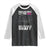 Girls Fantasy Football Raglan Shirt Move Over Boys Draft Party Commish FFL TS10 Black White Print Your Wear