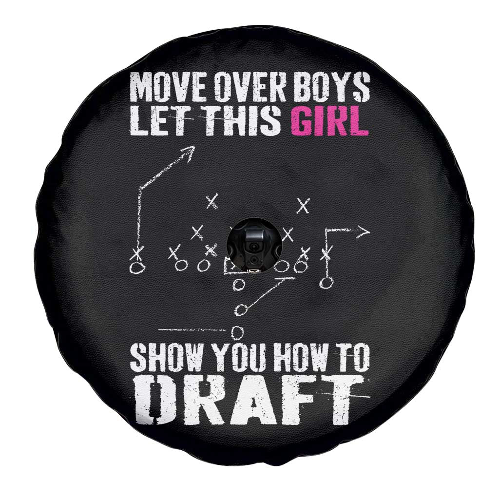 Girls Fantasy Football Spare Tire Cover Move Over Boys Draft Party Commish FFL TS10 Print Your Wear