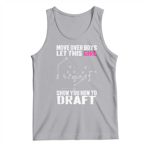 Girls Fantasy Football Tank Top Move Over Boys Draft Party Commish FFL TS10 Athletic Heather Print Your Wear