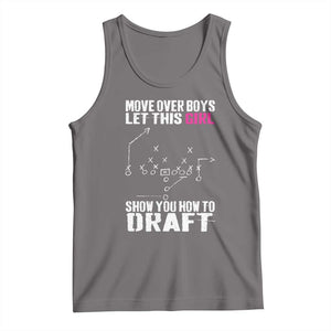 Girls Fantasy Football Tank Top Move Over Boys Draft Party Commish FFL TS10 Deep Heather Print Your Wear