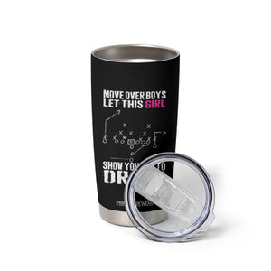 Girls Fantasy Football Tumbler Cup Move Over Boys Draft Party Commish FFL TS10 Print Your Wear