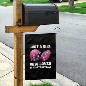 Funny Just A Girl Who Loves Fantasy Football Garden Flag TS10 Print Your Wear