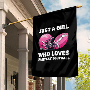 Funny Just A Girl Who Loves Fantasy Football Garden Flag TS10 Print Your Wear