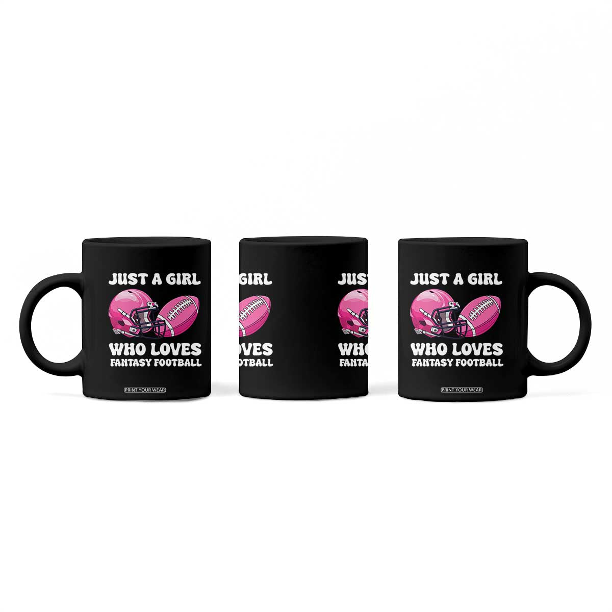 Funny Just A Girl Who Loves Fantasy Football Coffee Mug TS10 Print Your Wear