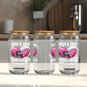Funny Just A Girl Who Loves Fantasy Football Glass Can TS10 Print Your Wear