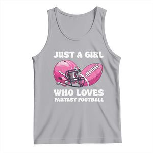 Funny Just A Girl Who Loves Fantasy Football Tank Top TS10 Athletic Heather Print Your Wear